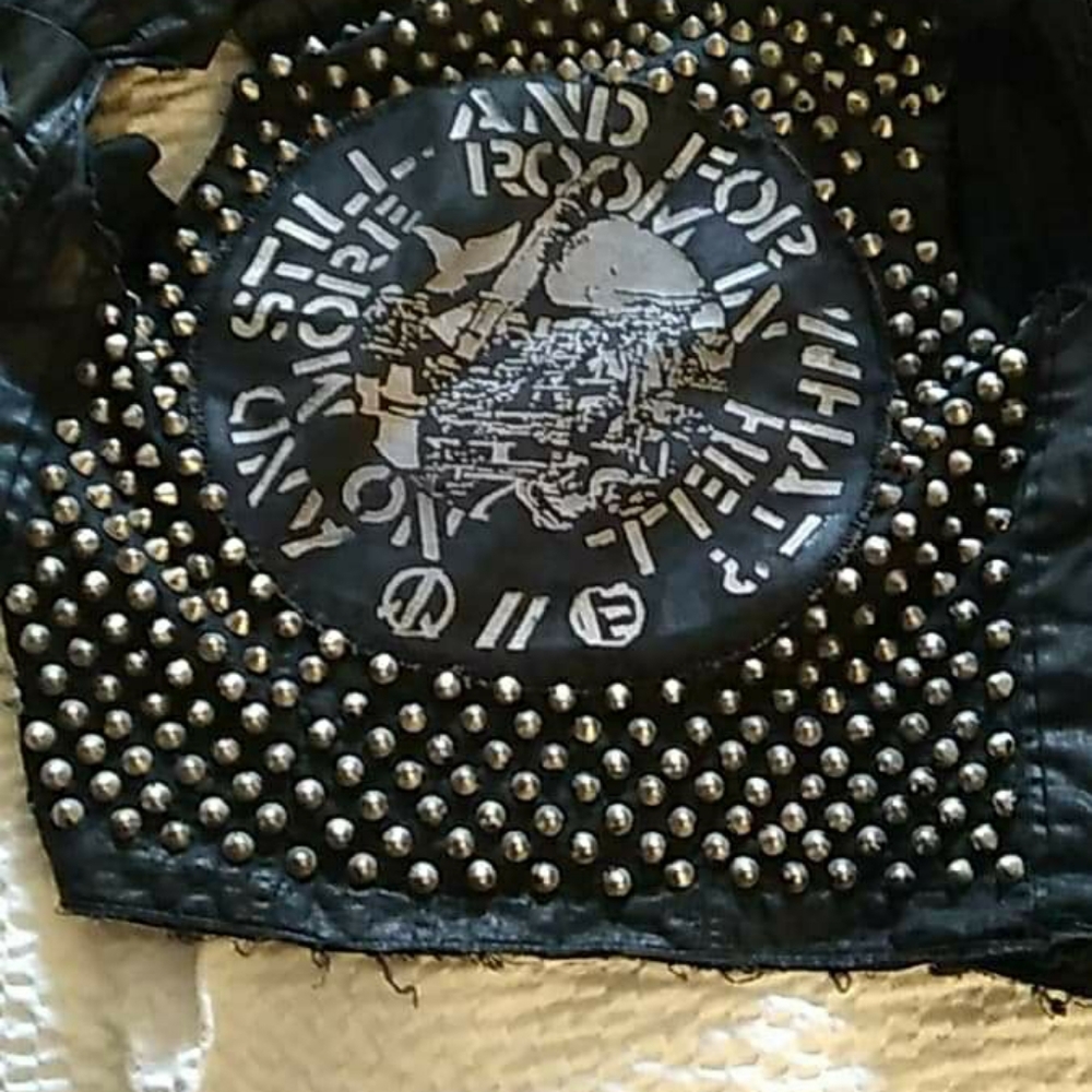 Leather harajuku  Japanese punk rock band vest